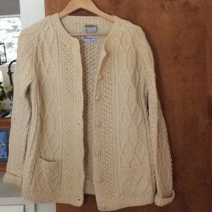 Kennedy of Ardara hand knit wool cardigan sweater